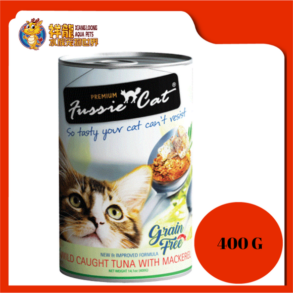 FUSSIE CAT FRESH TUNA WITH MACKEREL 400G