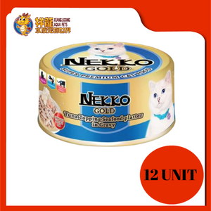 NEKKO GOLD TUNA W SEAFOOD PLATTER 85G X 12