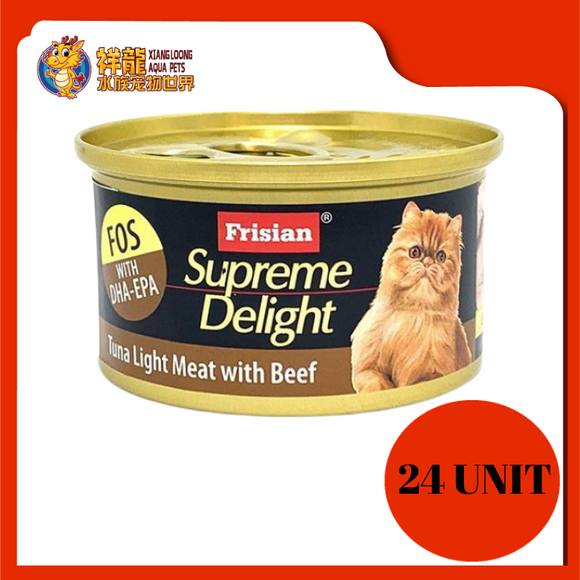 FRISIAN TUNA LIGHT MEAT WITH BEEF 24X85G