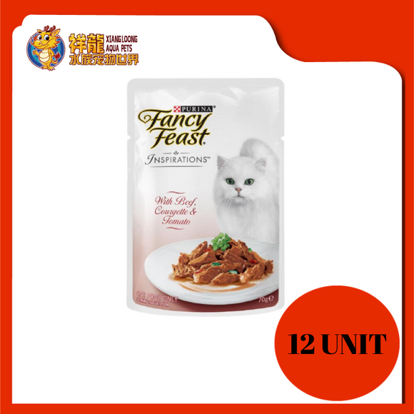 FANCY FEAST INSPIRATION BEEF,COURGETTE & TOMATO (12 UNIT X 70G)