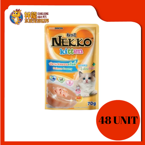 NEKKO KITTEN SALMON MEAT CREAMY 48X70G