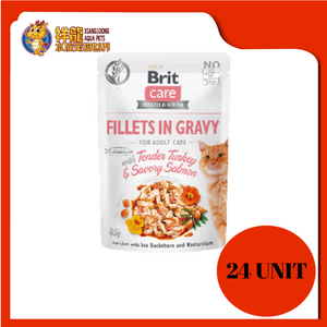 BRIT CARE GRAVY TENDER TURKEY & SALMON 24X85G