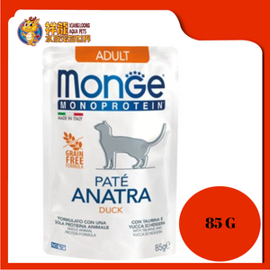 MONGE MONOPROTEIN ADULT PATE DUCK 28X85G {MCP013703}