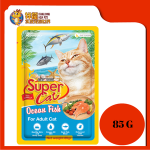 SUPERCAT POUCH ADULT OCEAN FISH 85G