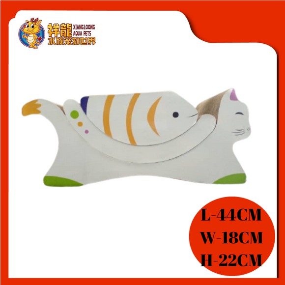 CAT SCRATCHER 3IN1 [CAT&FISH] 44X22X18CM