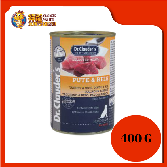 DR CLAUDER TURKEY & RICE PREBIOTIC 400G