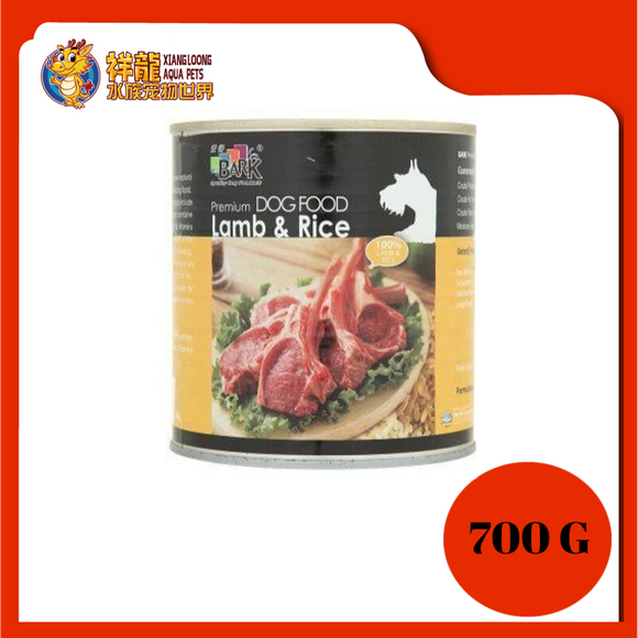 BARK PREMIUM LAMB & RICE-700G (DD133)