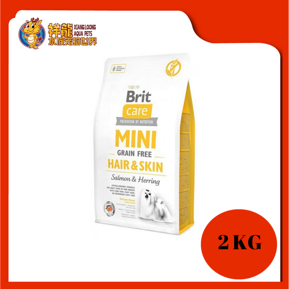 BRIT CARE GF MINI HAIR & SKIN 2KG