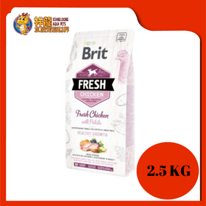 BRIT FRESH PUPPY CHICKEN HEALTHY GROWTH 2.5KG