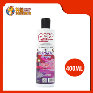 PETS NEEDS TICK & FLEA SHAMPOO 400ML