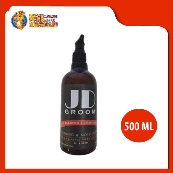 JD GROOM PET SHAMPOO APPLE FRESH 500ML