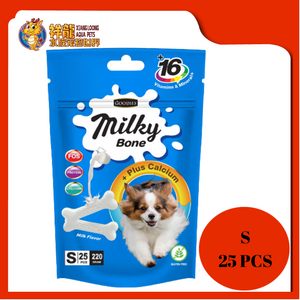 GOODIES CALCIUM MILKY BONE-MILK S 25PCS