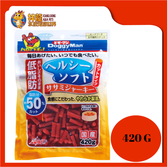 DOGGYMAN HEALTHY SOFT SASAMI JERKY CUT 420G