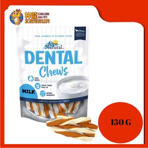 ALPS DENTAL CHEWS MILK TWIST 150G DC01