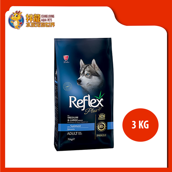 REFLEX PLUS MEDIUM & LARGE ADULT SALMON 3KG